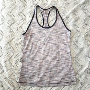 Light pink & gray athletic workout tank